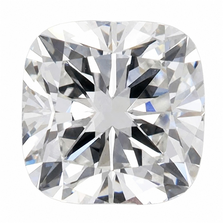 Cushion lab-grown diamond